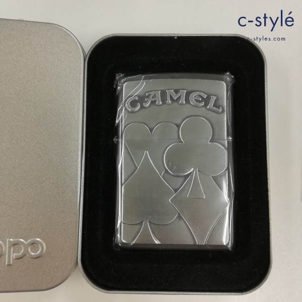 ZIPPO ジッポー CAMEL キャメル CARD オイルライター シルバー ハート クローバー ダイヤ スペード