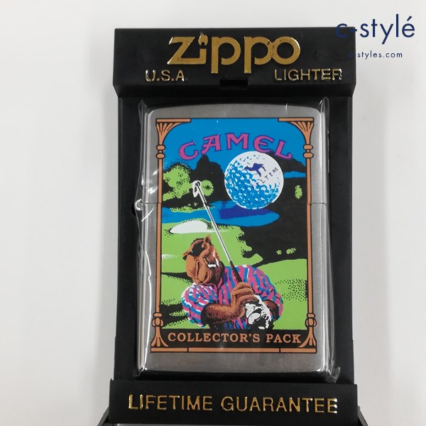 ZIPPO ジッポー CAMEL キャメル COLLECTOR’S PACK （ホリデー） Golfing オイルライター シルバー