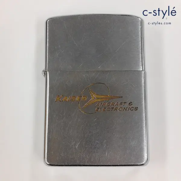 ZIPPO ジッポー KAISER AIRCRAFT&ELECTRONICS 1958年 PAT.2517191 オイルライター シルバー