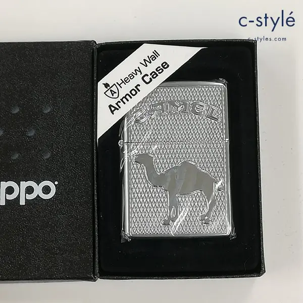 ZIPPO ジッポー CAMEL キャメル Armor Case 2005 Silver オイルライター シルバー