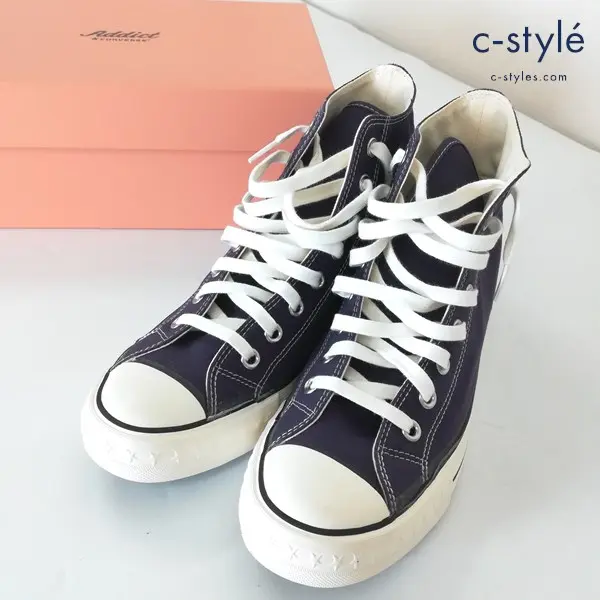 CONVERSE コンバース ADDICT COACH CANVAS HI 26㎝ パープル スニーカー ハイカット