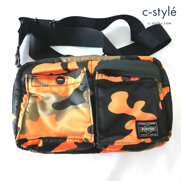 PORTER ポーター PS CAMO 2WAY SHOULDER BAG ショルダーバッグ ウッドランドオレンジ カモフラ柄