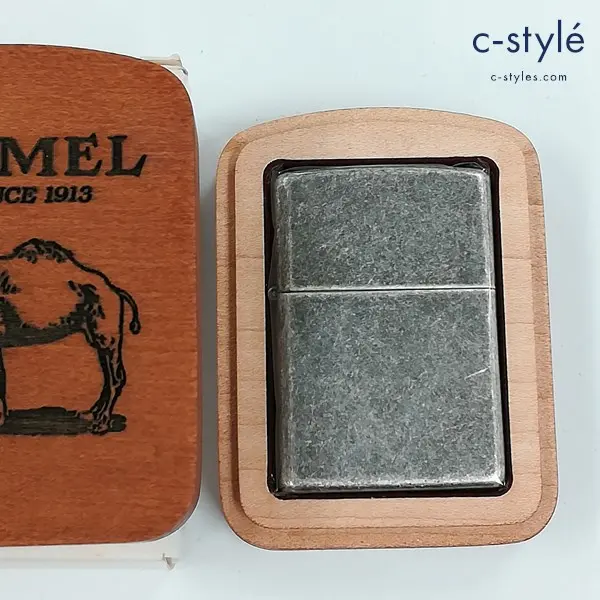 ZIPPO ジッポー CAMEL キャメル アンティークシルバー 1998年製 オイルライター シルバー