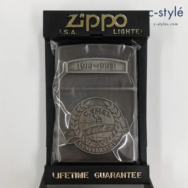 ZIPPO ジッポー CAMEL キャメル 80周年 Anniversary ミッドナイトクローム 1995 オイルライター シルバー