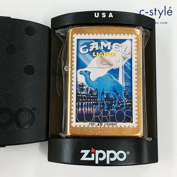 ZIPPO ジッポー CAMEL キャメル ポスタルシリーズ アルゼンチン オイルライター ゴールド