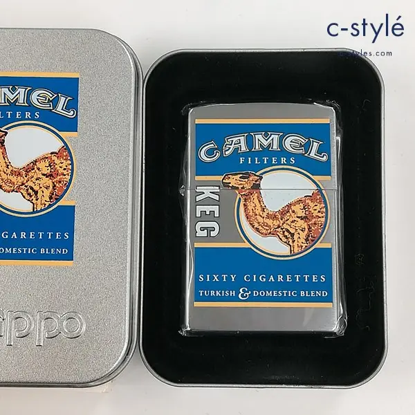 ZIPPO ジッポー CAMEL キャメル KEG 60 オイルライター シルバー 喫煙具