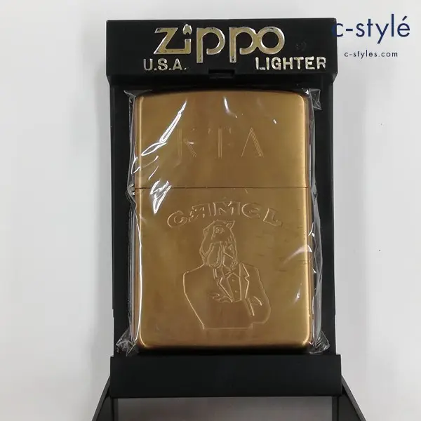 ZIPPO ジッポー CAMEL キャメル タキシードジョー エンブレム ゴールド 1992年 オイルライター 喫煙具