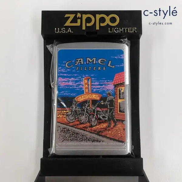 ZIPPO ジッポー CAMEL キャメル BAR バー オイルライター シルバー 喫煙具 喫煙グッズ