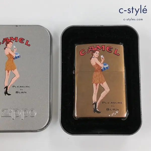 ZIPPO ジッポー CAMEL キャメル PLEASURE TO BURN Ginger Standing 限定200個 オイルライター ゴールド