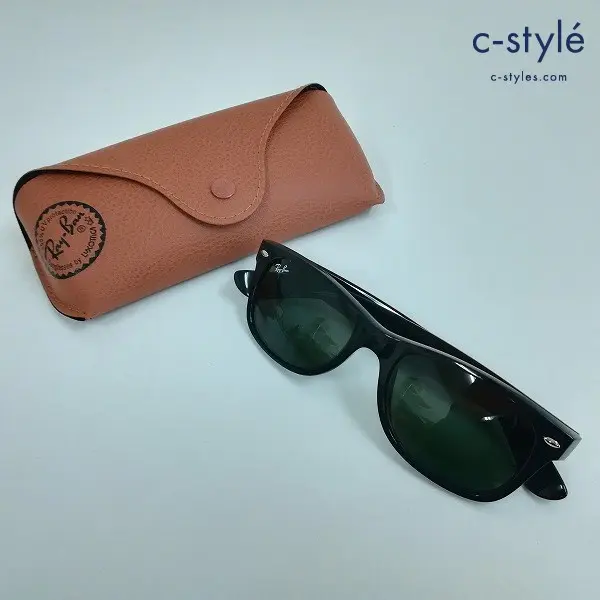 Ray-Ban NEW WAYFARER ニューウェイファーラー 52□18 145 ブラック×グリーン サングラス RB2132 イタリア製