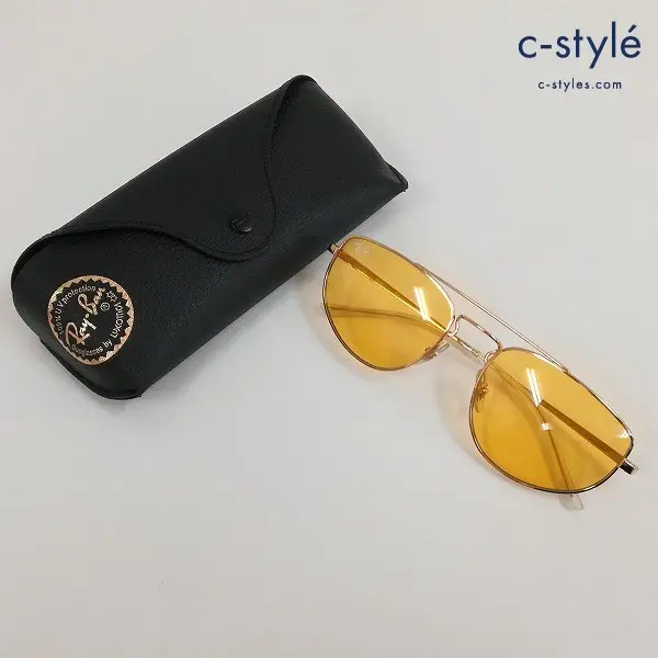 Ray-Ban ARISTA アリスタ 55□19 140 ゴールド×エヴォルヴ フォト イエロー サングラス RB3668