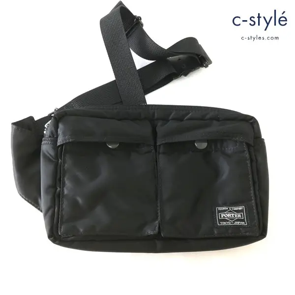 PORTER ポーター TANKER タンカー ボディバッグ ブラック ウエストバッグ 622-78302 ナイロン