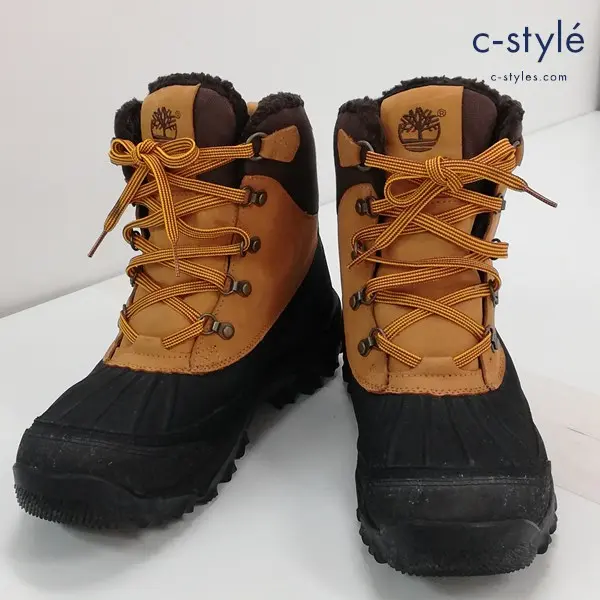 Timberland ティンバーランド RIME RIGE Duck6 Rime Ridge Waterproof ブーツ 9M 黒×茶×ベージュ系