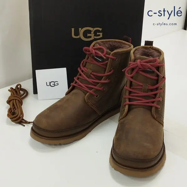 UGG アグ HARKLEY WATERPROOF ハークレー ウォータープルーフ レースアップブーツ 27cm グリズリー 1017238