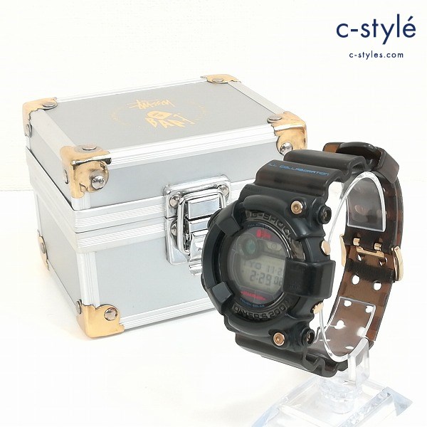 CASIO G-SHOCK Stussy×BAPE フロッグマン ブラック GF-8250BS-1JR ソーラー電波 腕時計 デジタル