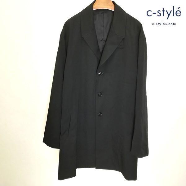 Yohji Yamamoto POUR HOMME 衿タグ付きシャツジャケット 2 ブラック HR-J15-100 日本製