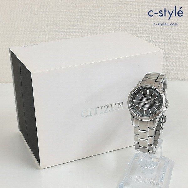 CITIZEN シチズン エコドライブ 電波時計 シルバー EC1130-55E 腕時計 レディース