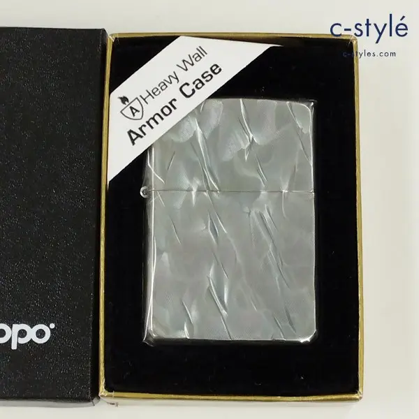 ZIPPO ジッポー Armor Case Heavy Wall オイルライター シルバー 喫煙グッズ