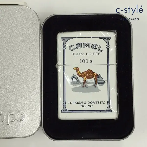 ZIPPO ジッポー CAMEL キャメル ULTRA LIGHTS 100’S オイルライター ホワイト