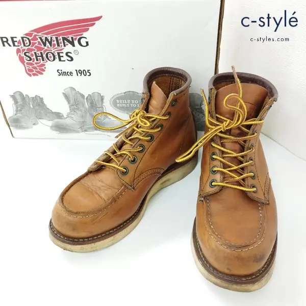 RED WING レッドウィング 875 レザーブーツ 5E ブラウン モックトゥ MADE IN USA