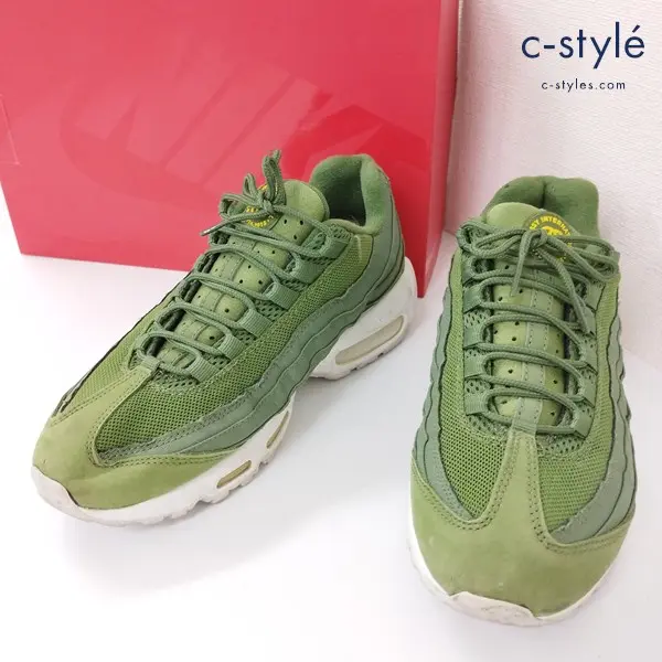 NIKE × STUSSY 35周年記念 AIR MAX95 エアマックス スニーカー 25.5cm ダークオリーブ 834668-337