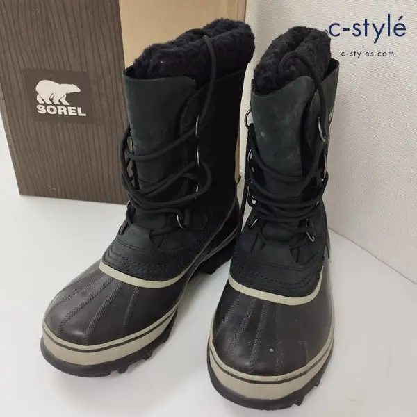 SOREL ソレル Caribou カリブー スノーブーツ 26cm ブラック NM1000-014