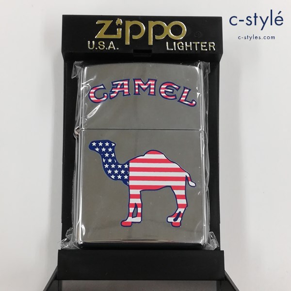 ZIPPO ジッポー CAMEL キャメル 2003 星条旗 USA オイルライター シルバー