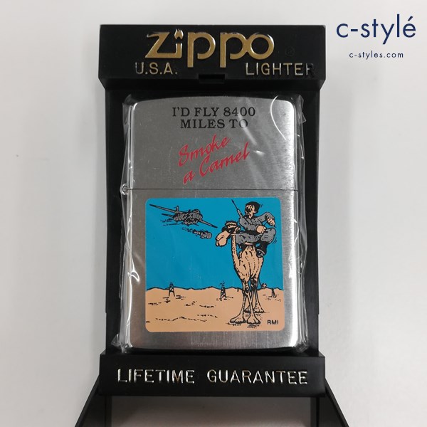 ZIPPO ジッポー キャメル I’D FLY 8400 MILES TO Smoke a Camel オイルライター シルバー