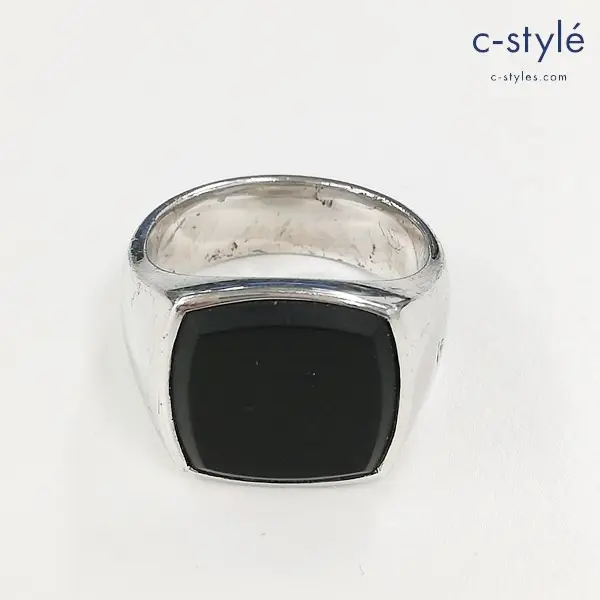 TOMWOOD トムウッド Cushion Black Onyx Ring g 58 リング シルバー 指輪 アクセサリー