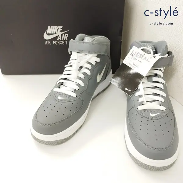 NIKE ナイキ AIR FORCE 1 エアフォース1 MID QS スニーカー 28.5cm グレー DH5622-001 NYC AF1