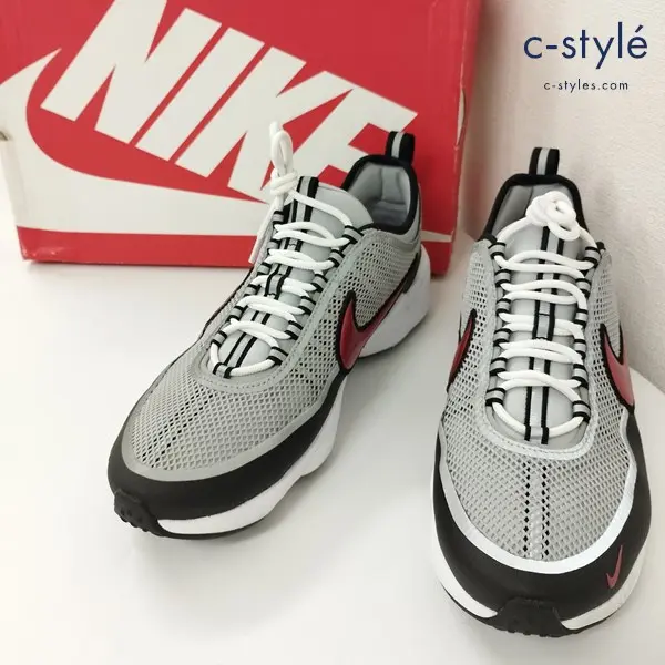 NIKE ナイキ AIR ZOOM SPIRIDON スニーカー 28cm グレー系 876267-001 ズーム