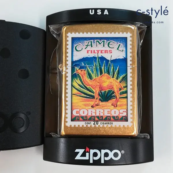 ZIPPO ジッポー CAMEL キャメル ポスタルシリーズ メキシコ オイルライター ゴールド