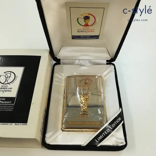 ZIPPO ジッポー 2002 FIFA WORLD CUP KOREA JAPAN 2000年製 オイルライター シルバー