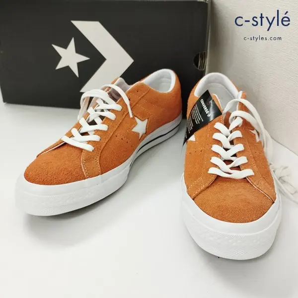 CONVERSE コンバース ONE STAR OX VINTAGE SUEDE スニーカー 28.5cm ボールドマンダリン×ホワイト