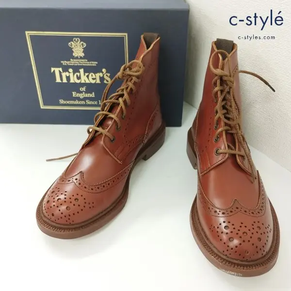 Tricker’s トリッカーズ MALTON COUNTRY BOOT L5180 カントリーブーツ 5E ブラウン レディース MADE IN ENGLAND