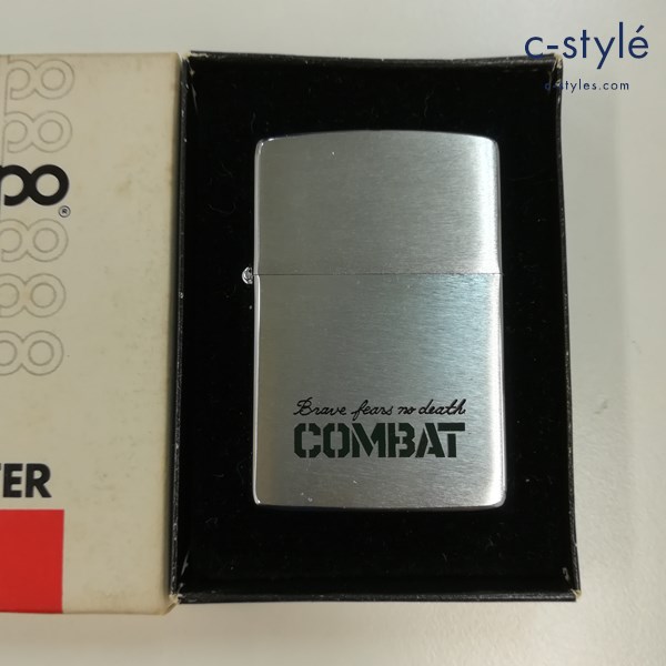 ZIPPO ジッポー COMBAT コンバットマガジン 創刊記念 82年製 オイルライター シルバー 喫煙具