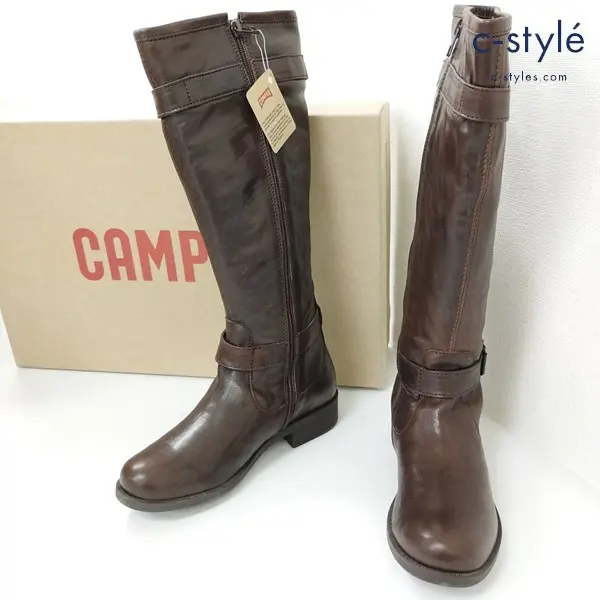CAMPER カンペール Knee High Boots ニーハイブーツ 37 ブラウン 46400-002 レザー レディース