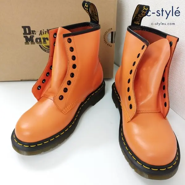 Dr.Martens ドクターマーチン CORE 1460 8ホールレザーブーツ UK6 オレンジ 25714659 レースアップ