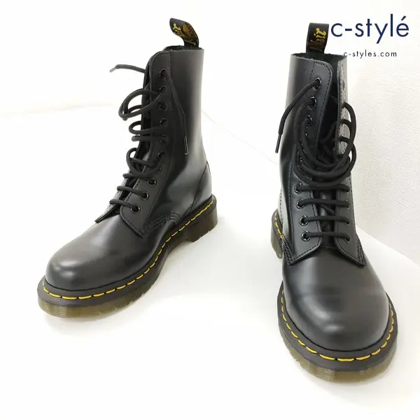 Dr.Martens ドクターマーチン 1919 10ホールブーツ UK10 ブラック レザーブーツ レースアップ