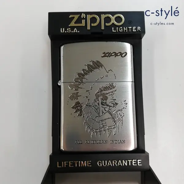 ZIPPO ジッポー ALL AMERICAN INDIAN オイルライター シルバー