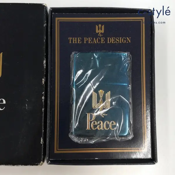 ZIPPO ジッポー Pease ピース Blue Titanium ブルーチタン オイルライター 喫煙具