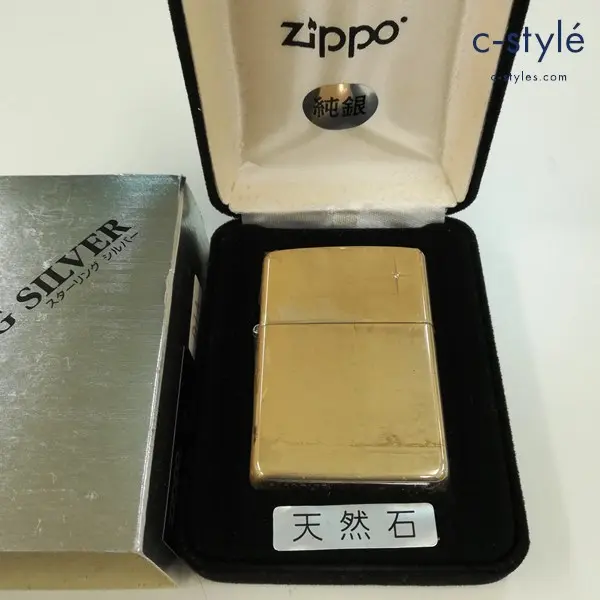 ZIPPO ジッポー STERLING SILVER スターリングシルバー 天然ダイヤモンド 2007 オイルライター シルバー