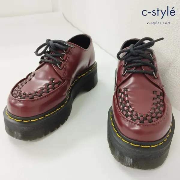 Dr.Martens ドクターマーチン ASHLEY アシェリー 3ホールシューズ UK4 チェリーレッド 厚底 レザーシューズ