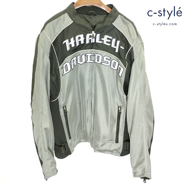 HARLEY DAVIDSON ハーレーダビッドソン メッシュジャケット L グレー×ブラック 97202-10VM ライディング