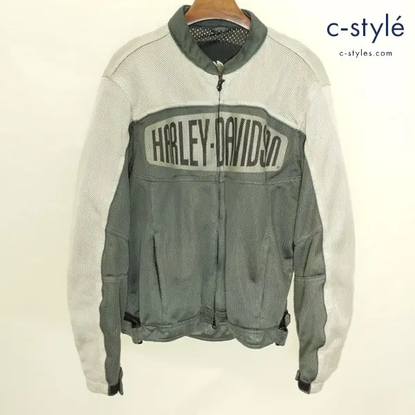 HARLEY DAVIDSON ハーレーダビッドソン メッシュジャケット L グレー系 ライディングジャケット 97378-08VM