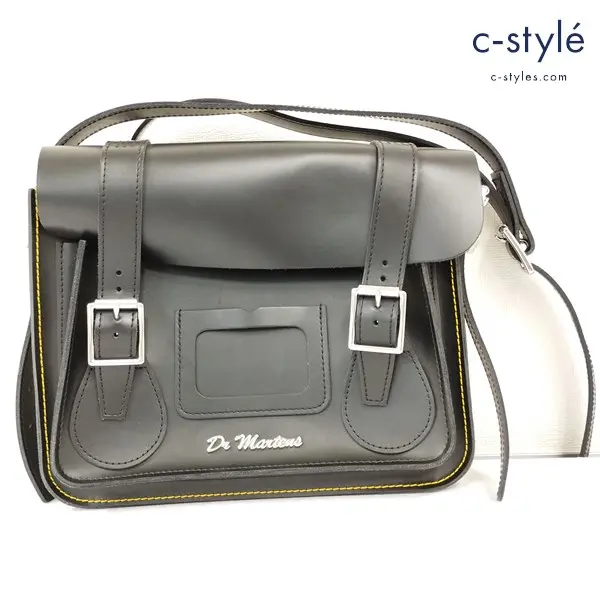 Dr.Martens ドクターマーチン ショルダーバッグ ブラック レザー 肩掛け 斜め掛け カバン 鞄
