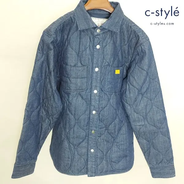 NATAL DESIGN ネイタルデザイン QUILTED SHIRTS4 XL インディゴ ND-TS-058