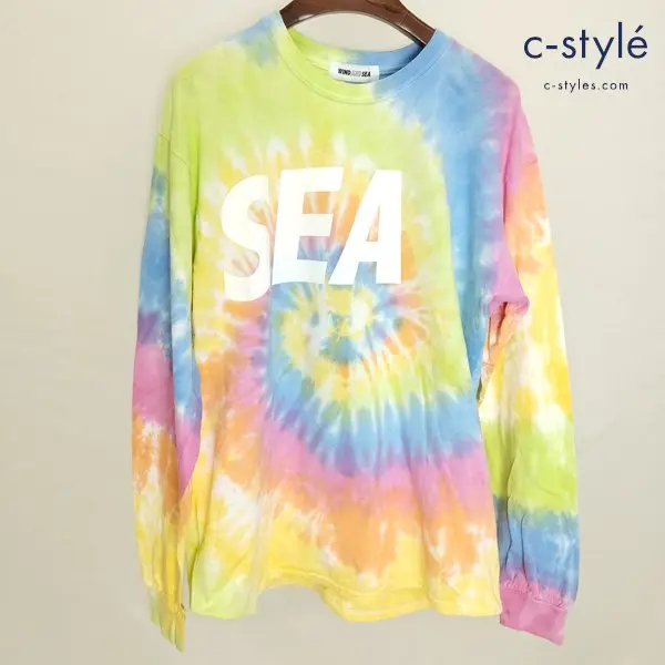 WIND AND SEA ウィンダンシー LONG SLEEVE TEE TIEDYE ETERNITY L マルチカラー 綿100