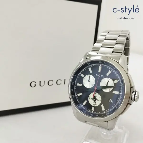 GUCCI グッチ G-TIMELESS 126.2 クロノグラフ 腕時計 シルバー YA126267 アナログ