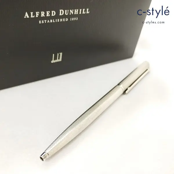 ALFRED DUNHILL ダンヒル ボールペン シルバー ジェムライン シルバートリム 文具 筆記用具